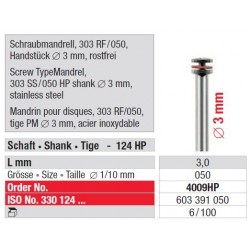 Freze Screw Type Mandrel 303RF / 050  4009 HP-100