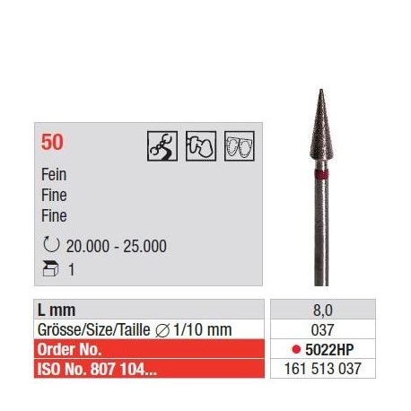 Freza Fina Diamante Sinterizate HP - 1 buc. 