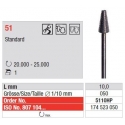 Freza Standard Diamante Sinterizate HP 51 - 1 buc