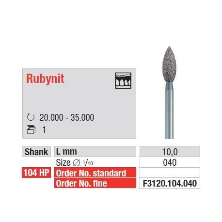 Freza Rubynit Fina - 1 buc.