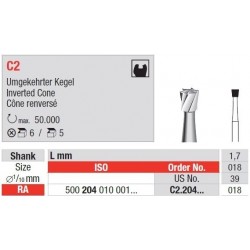 Freze TC Bur - inverted cone RA  C2.2 4 008