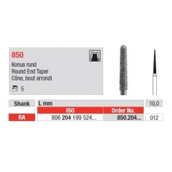 Freze Diamant Con cu Margini Rotunjite RA 850 - 5 buc.