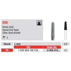 Freze Diamant Con cu Varf Rotunjit FG 856 - 5 buc. 