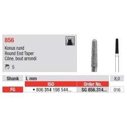 Freze Diamant Con cu Varf Rotunjit FG 856 - 5 buc. 