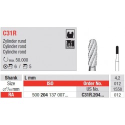 Freze TC Bur - cylinder round RA  C31R  204 012