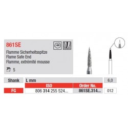 Freze Diamant Cap Flacara Safe End FG 861SE - 5 buc. 
