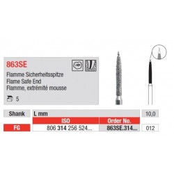 Freze Diamant Cap Flacara Safe End FG 863SE - 5 buc. 