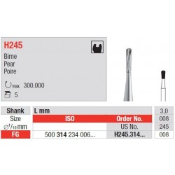 Freze TC Bur FG - pear  H245  314 008