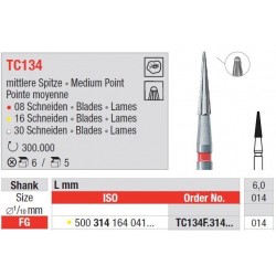 Freze TC134F FG cu 16 lame pentru finisare