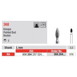 Freze Diamant Pointed Bud RA 368 - 5 buc.