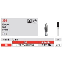 Freze Diamant Bud FG 369 - 5 buc.
