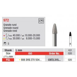 Freze Diamant Grenade Round FGL 972 - 5 buc.