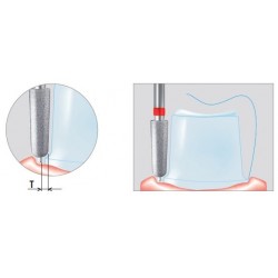 Freze Diamant Con cu Varf Rotunjit cu pin de ghidaj FG 998VKP - 5 buc. 