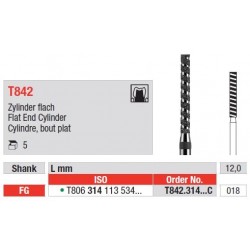 Freze Turbo Diamant Cilindru cu Cap Plat FG T842 - 5 buc. 