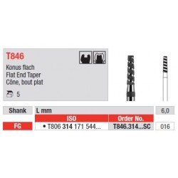 Freze Turbo Diamant Con cu Cap Plat FG T846 - 5 buc. 