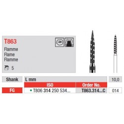 Freze Turbo Diamant Cap Flacara FG T863 - 5 buc.