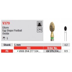 Freze DiaCut MLT Egg Shape FG V379 - 5 buc. 