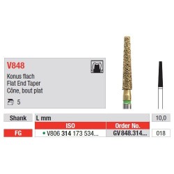 Freze DiaCut MLT Con cu Varf Plat FG V848 - 5 buc.