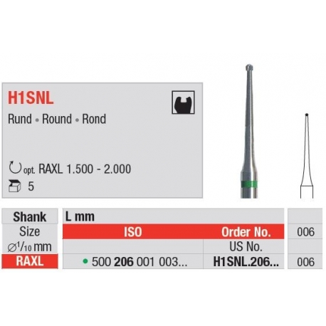Freze Endobur RAXL  H1SN L 206 006