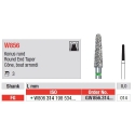 Freze WhiteTiger LLD Con cu Varf Rotunjit FG W856 - 3 buc.