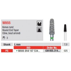 Freze WhiteTiger LLD Con cu Varf Rotunjit FG W855 - 3 buc. 