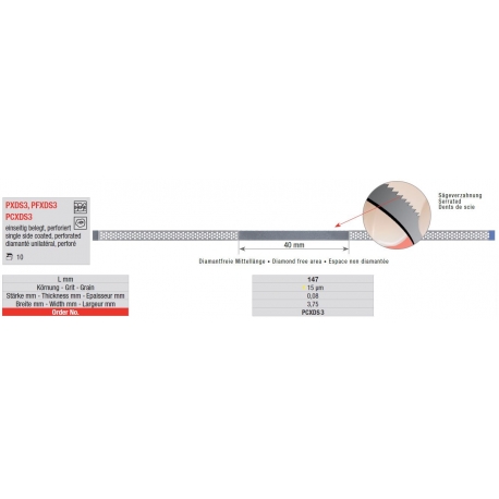 Benzi Finisare Diamantate Perforate Edenta - 10 buc. 