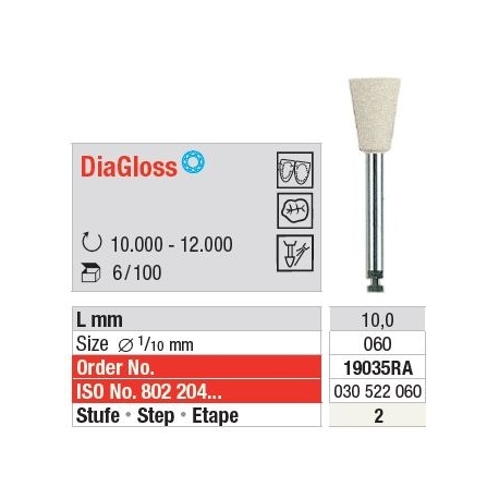 Polipanti Compozite DiaGloss RA Pasul 2: Alb - 6 bucati