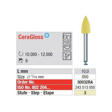 Polipanti Ceramica CeraGloss RA Pasul 3: Galben - 6 bucati