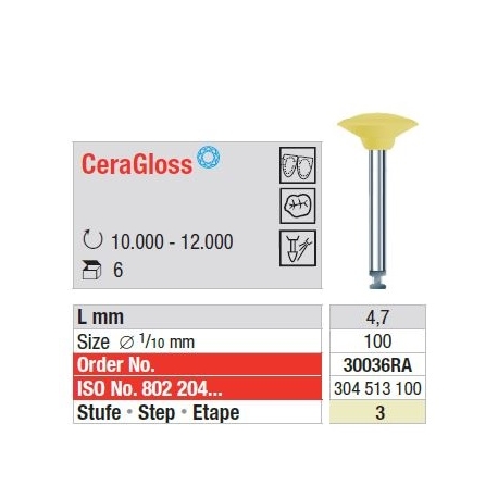 Polipanti Ceramica CeraGloss RA Pasul 3: Galben - 6 bucati