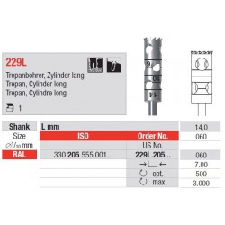 Freze Trepan burs RAL  229L  205 030