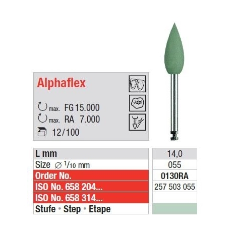 Polipanti Aliaje Pretioase Alphaflex FG Pasul 2: Verde - 12 bucati