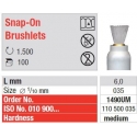 Freze Prophylaxis brushlets Snap-On white 1490 UM-100