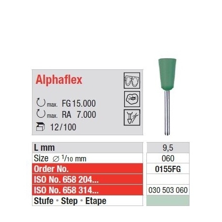 Polipanti Aliaje Pretioase Alphaflex FG Pasul 2: Verde - 12 bucati