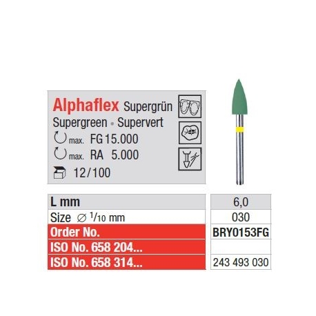 Polipanti Aliaje Pretioase Alphaflex FG Super Verde - 100 bucati