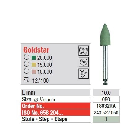 Polipanti Aliaje Pretioase GoldStar RA Pasul 1: Verde - 12 bucati