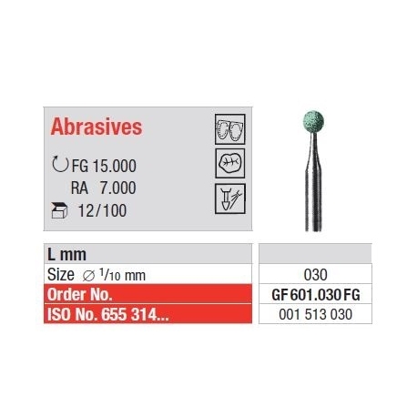 Polipanti Ceramica Abrazivi FG Verde - 100 bucati
