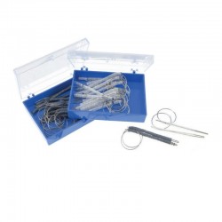 LIGATURI PE DISPENSER GRI MEDIUM 1.0mm - 1000buc