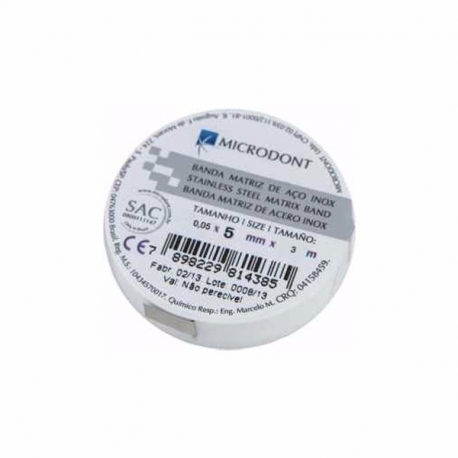 BANDA MATRICE METAL 0.05*5*5M Microdont