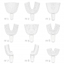 Linguri amprenta plastic transparente asortate President 9 bucati Coltene