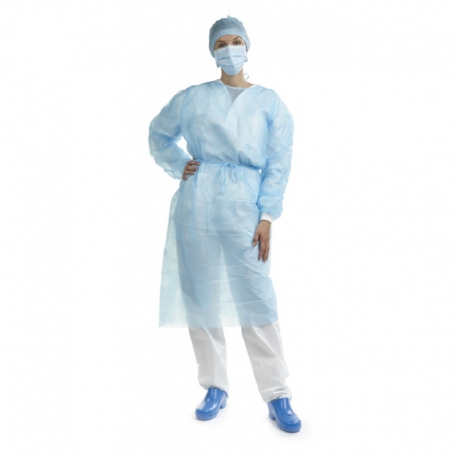 WR GOWNS STERILE L.BLUE - EURONDA ALLE - 50buc