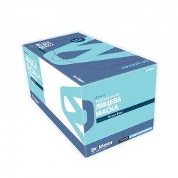 Masca Medicala 4 Straturi Full Color Ocean Blue 50 bucati Dr.Mayer