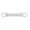 Arc elicoidal spiralat inchis Nitinol Coil Spring heavy 250g 9mm 1bucata 3M