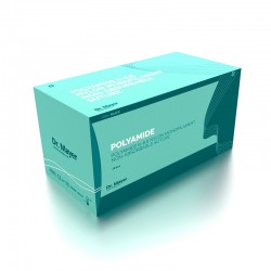 12 Fire Sutura Premium Polyamide 5-0 Cu Ac de 18mm 1/2 Rotund Dr. Mayer