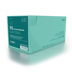 12 Fire Sutura Premium Silk 3-0 Cu Ac de 20mm 3/8 Triunghiular Dr. Mayer
