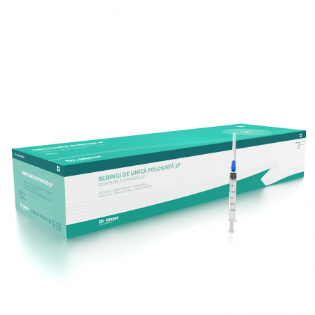 Seringa unica folosinta 3P 3ml DR. MAYER ac 23G luer slip