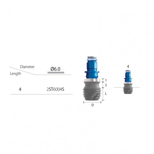 Implant SHR D6.0 L4 No Mount Inno