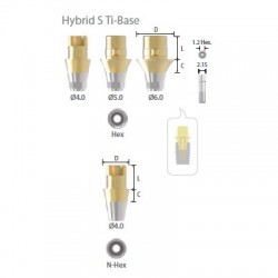 Bont Ti-Base scurt cu Hex...