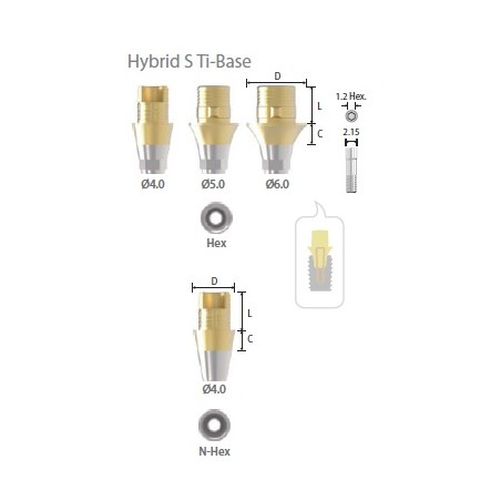 Bont Ti-Base scurt fara Hex D4.0 C2 Inno