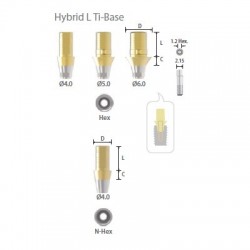 Bont Ti-Base lung cu HEX...