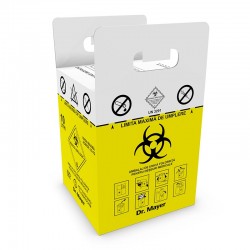 Cutie carton 10 L cu sac destinata colectarii Deseurilor Medicale Infectioase(sac inclus)